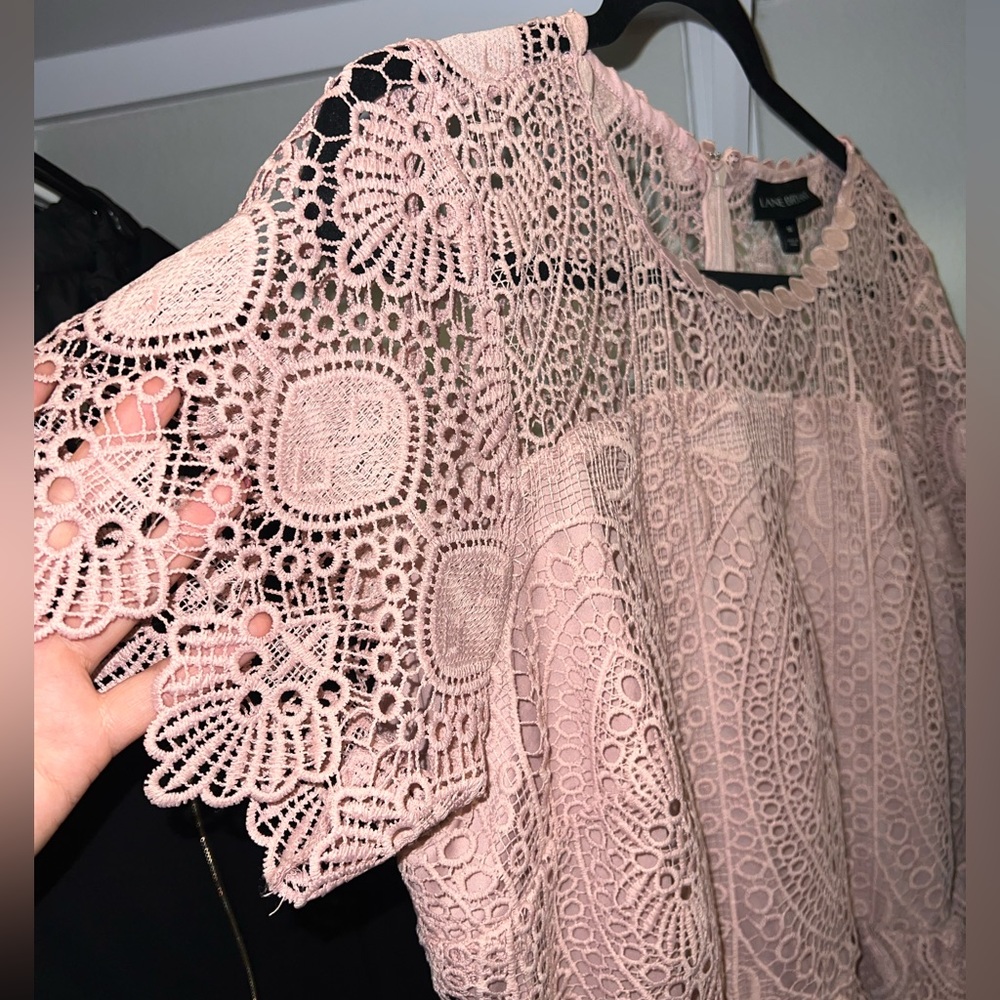 Lane Bryant Crochet Peplum Top - Picture 3 of 4